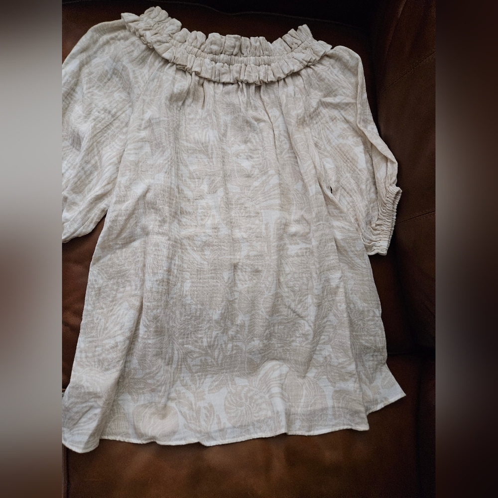 Show Me Your Mumu Isabel Mini Dress Top Same Shells Gauze Size Small